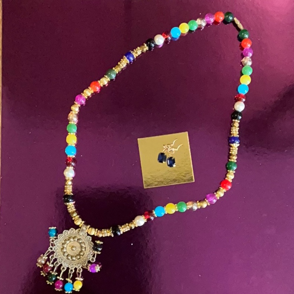 Necklace with a pair of Earrings Bundle Deal!